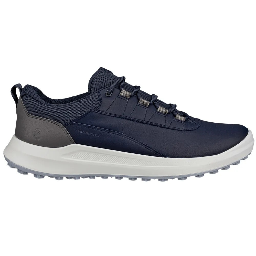 Ecco Men's Golf Core Lace Golf Shoes - Marine/Steel - Maple Hill Golf